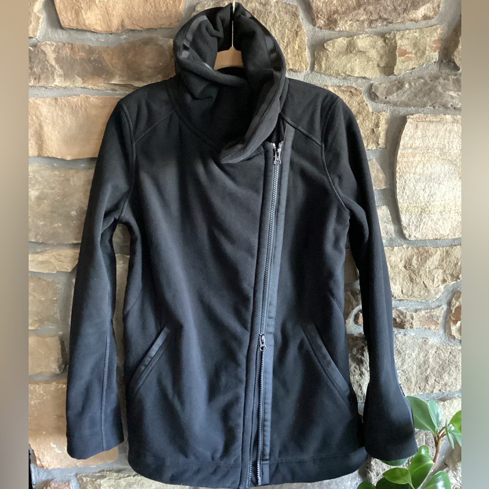 Lululemon Moto Fleece Jacket Black 6